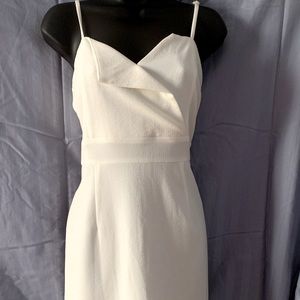 Mia Paluzzi white cocktail dress